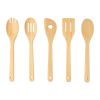 5-Piece Bamboo Kitchen Utensil Set – Cooking Spoons & Tools
