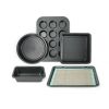 HAWOK 8-Piece Nonstick Bakeware Set, Carbon Steel Bake Set 8-Piece with Round Cake Pan, Square Cake Pan, Loaf Pan, Muffin Pan, Cookie Sheet