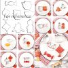8 Pcs Chinese New Year DIY Stainless Steel Cookie Cutters Mold - Gold Ingot/ Firecracker/ Lantern/ Fu Character