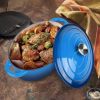 Cast iron soup POTS are suitable for various tools, such as ceramic, gas, induction cookers or barbecue grills. It can be used for cooking