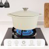 Enamel Dutch POTS can withstand high temperatures and meet many cooking needs, such as cooking, baking and stewing