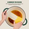 Enamel Dutch POTS can withstand high temperatures and meet many cooking needs, such as cooking, baking and stewing