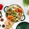 Enamel Dutch POTS can withstand high temperatures and meet many cooking needs, such as cooking, baking and stewing